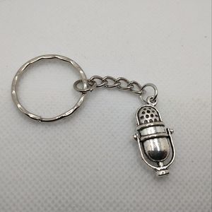 🧁 3/$30 Drop the Mic Silver Metal Keychain NEW